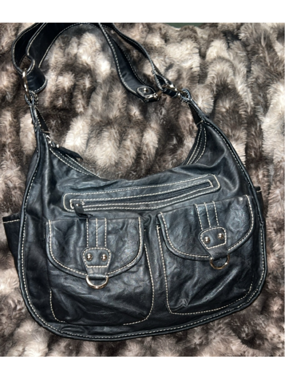 Women's Rosetti Black Hobo Bag One Size